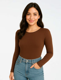 Body para Mujer Cuello Redondo Manga Larga - Rebeca