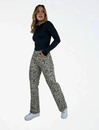 Pantalón Jean Para Mujer Animal Print - The Tribe