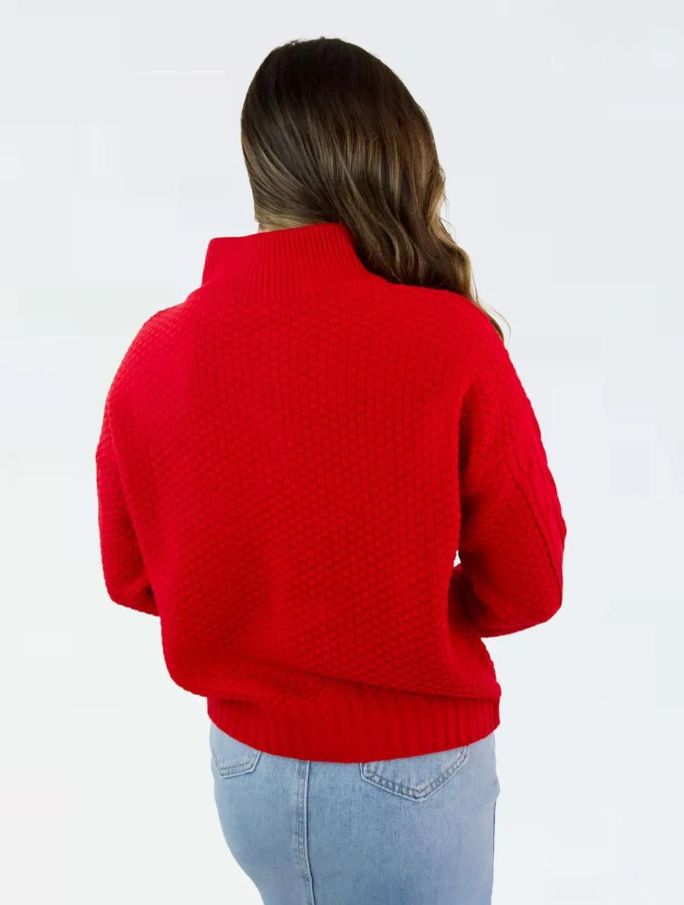 Suéter Para Mujer Trenzado Tejido con Cremallera - The Narrow