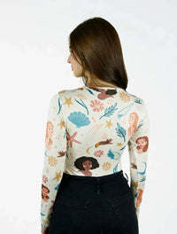 Body para Mujer Estampado con Flores y Estrellas - The Icons