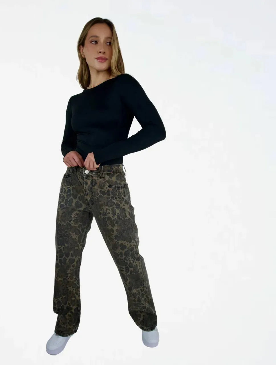Pantalón Jean Para Mujer Animal Print - The Tribe