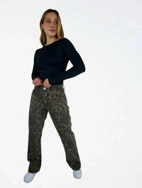 Pantalón Jean Para Mujer Animal Print - The Tribe