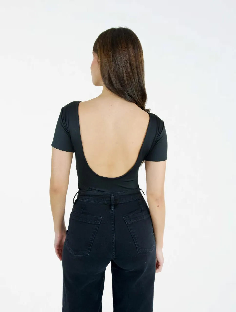 Body Mujer Espalda Descubierta Manga Corta - The Message - Molgoa