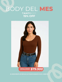 Body para Mujer Escote Redondo Manga Larga - Tahiti