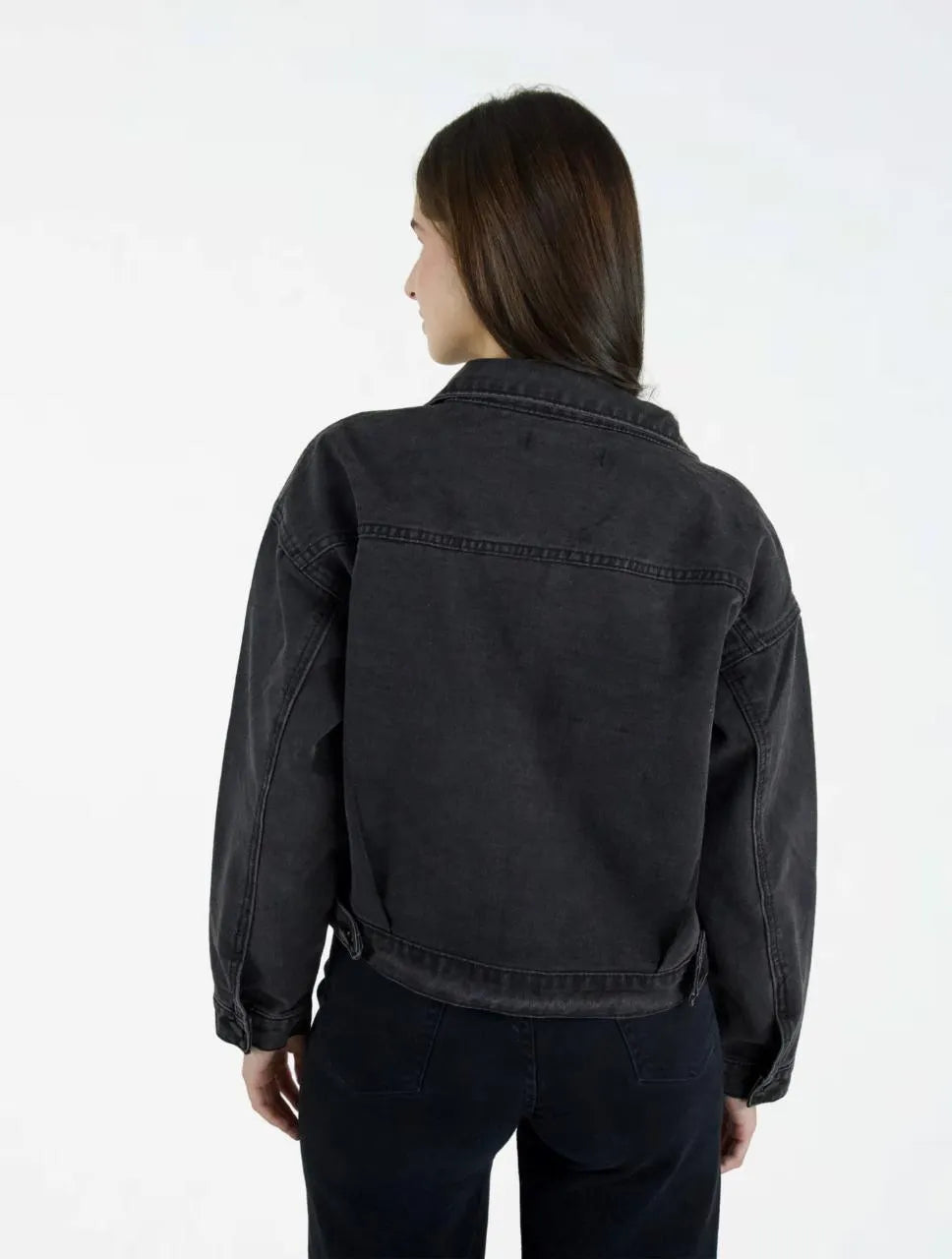 Chaqueta Mujer Bolsillos Grandes Negra - The Tracker