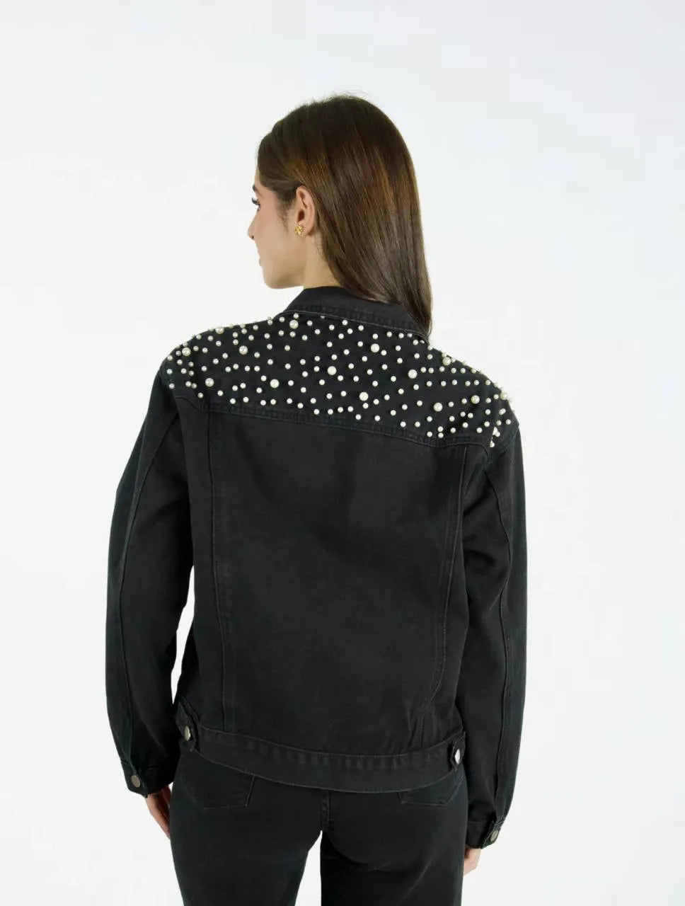 Chaqueta para Mujer Denim Perlas - The Cheetah