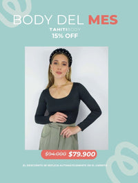 Body para Mujer Escote Redondo Manga Larga - Tahiti