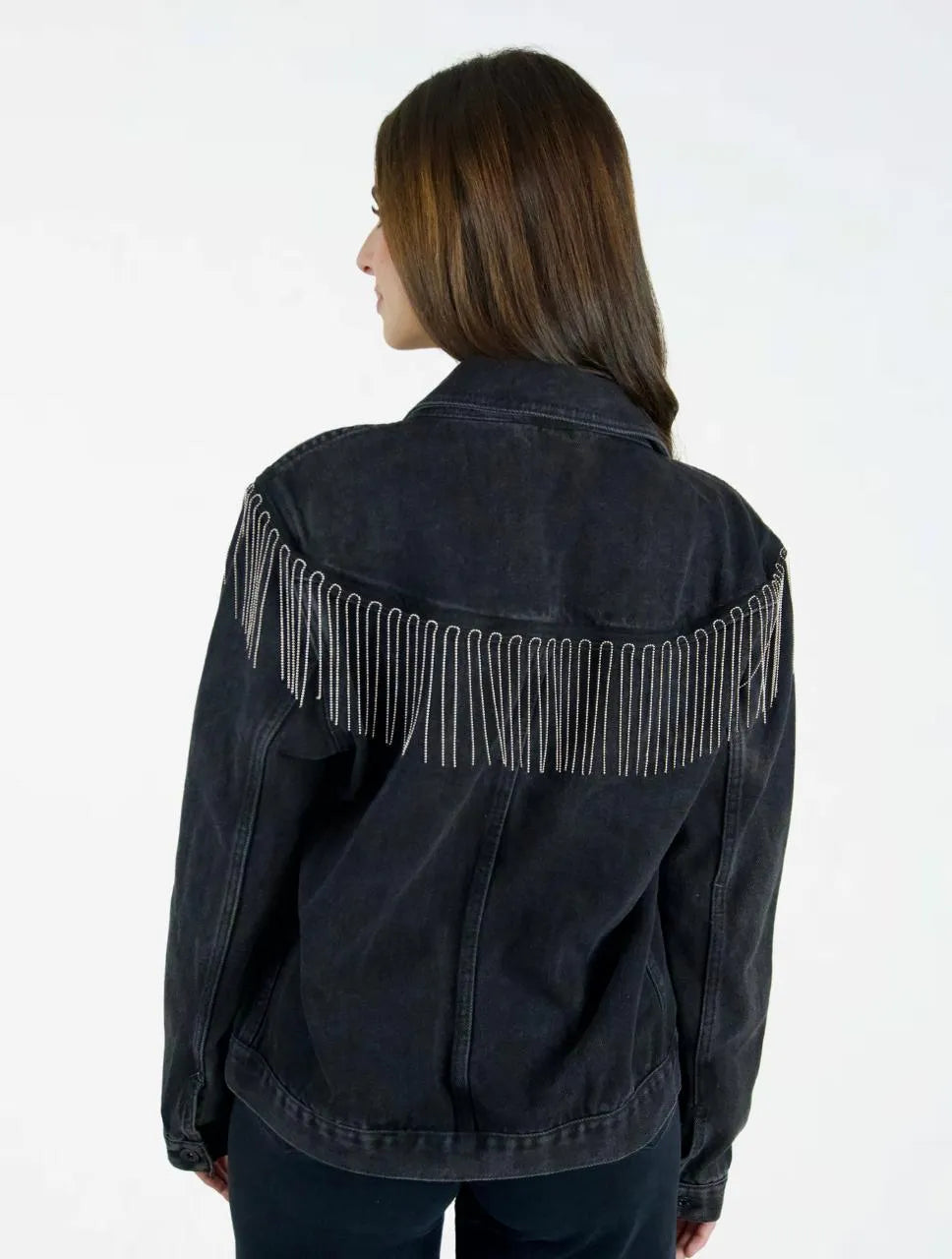 Chaqueta Para Mujer Oversized Con Apliques - The Ibiza