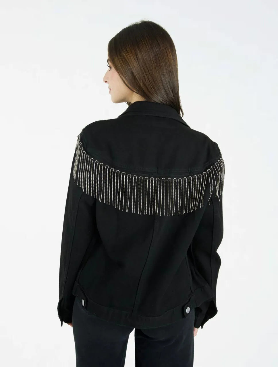 Chaqueta Para Mujer Oversized Con Apliques - The Ibiza