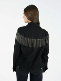 Chaqueta Para Mujer Oversized Con Apliques - The Ibiza