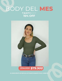 Body para Mujer Escote Redondo Manga Larga - Tahiti