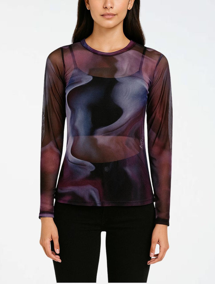 Blusa Manga Larga Mesh  - The Painter