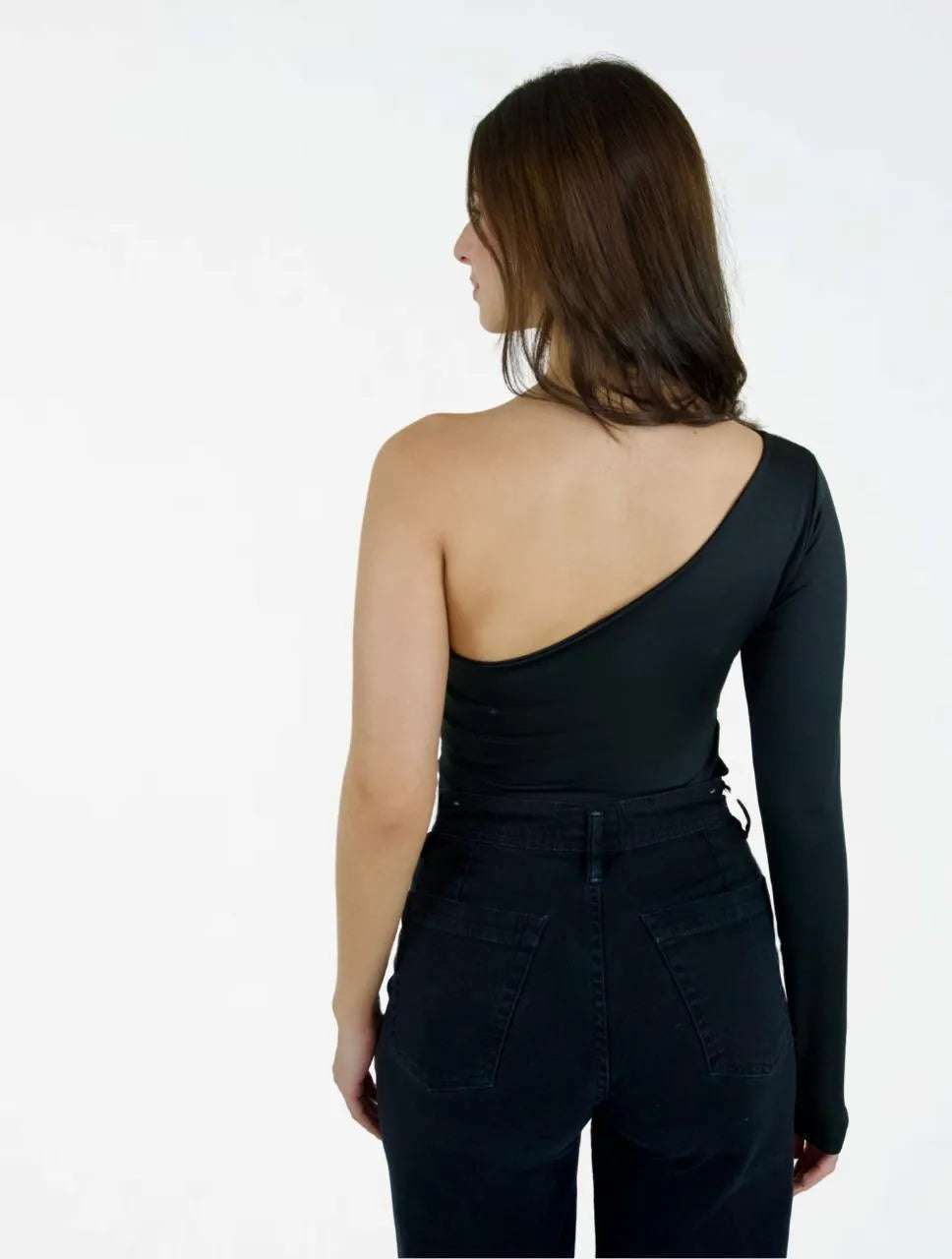 Body para Mujer Escote Asimétrico Manga Larga - The Capri