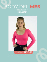 Body para Mujer Escote Redondo Manga Larga - Tahiti