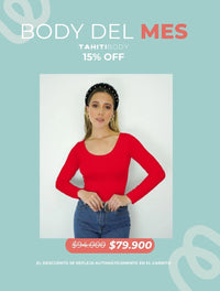 Body para Mujer Escote Redondo Manga Larga - Tahiti