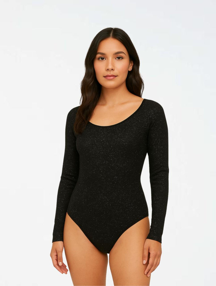 Body Para Mujer Brillante Cuello Redondo- The Twinkle