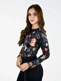 Body para Mujer Estampado con Flores y Estrellas - The Icons