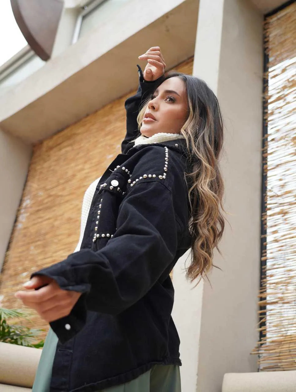 Chaqueta para Mujer Negro Denim - Bianca Negro