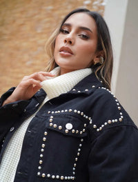 Chaqueta para Mujer Negro Denim - Bianca Negro