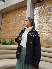 Chaqueta para Mujer Negro Denim - Bianca Negro