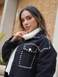 Chaqueta para Mujer Negro Denim - Bianca Negro