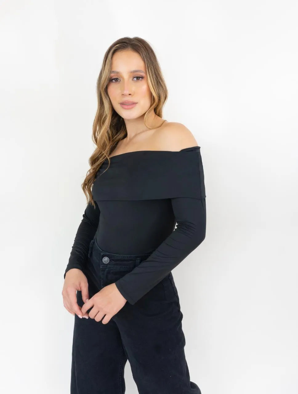 Blusa para Mujer Cuello Bandeja Manga Larga - The Sage - Molgoa