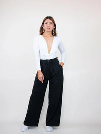 Body para Mujer Manga Larga Escote Cruzado - Trevi