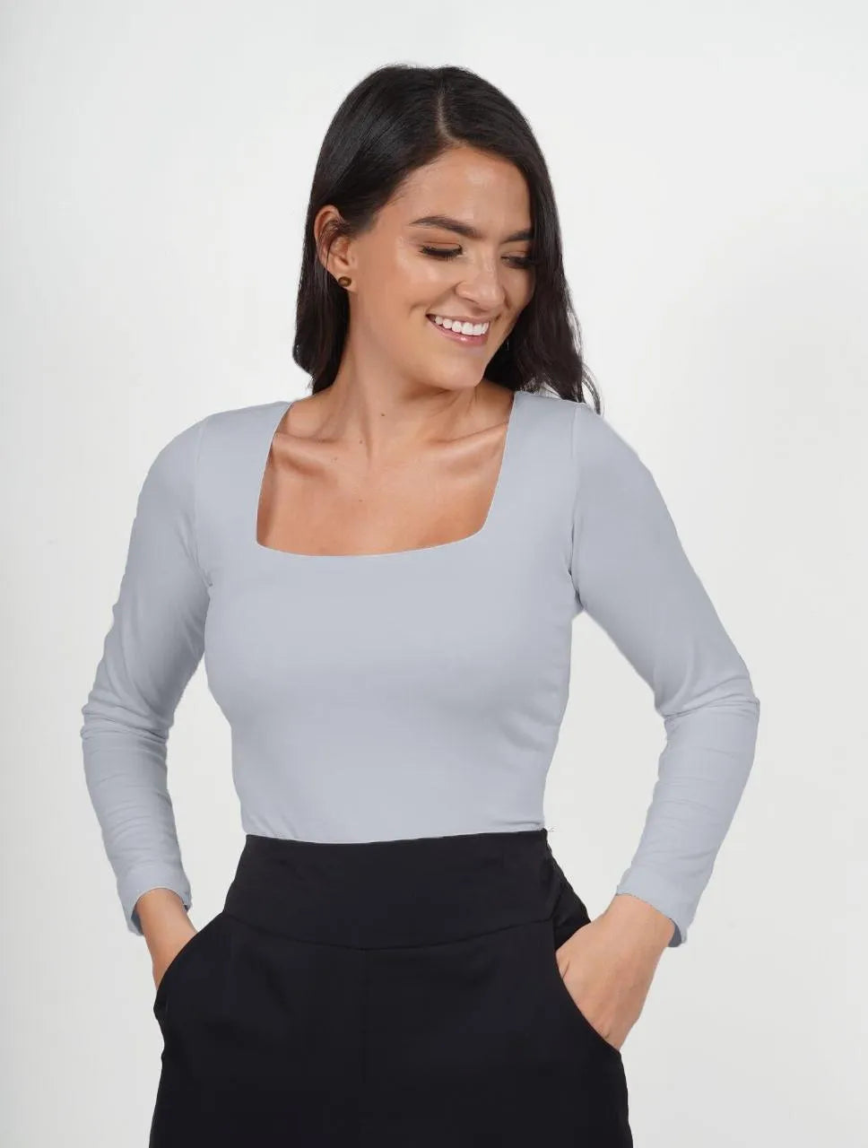 Body para Mujer Escote Cuadrado Manga Larga - Moscú