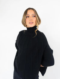 Capa Tejida para Mujer Cuello Alto - Olivia