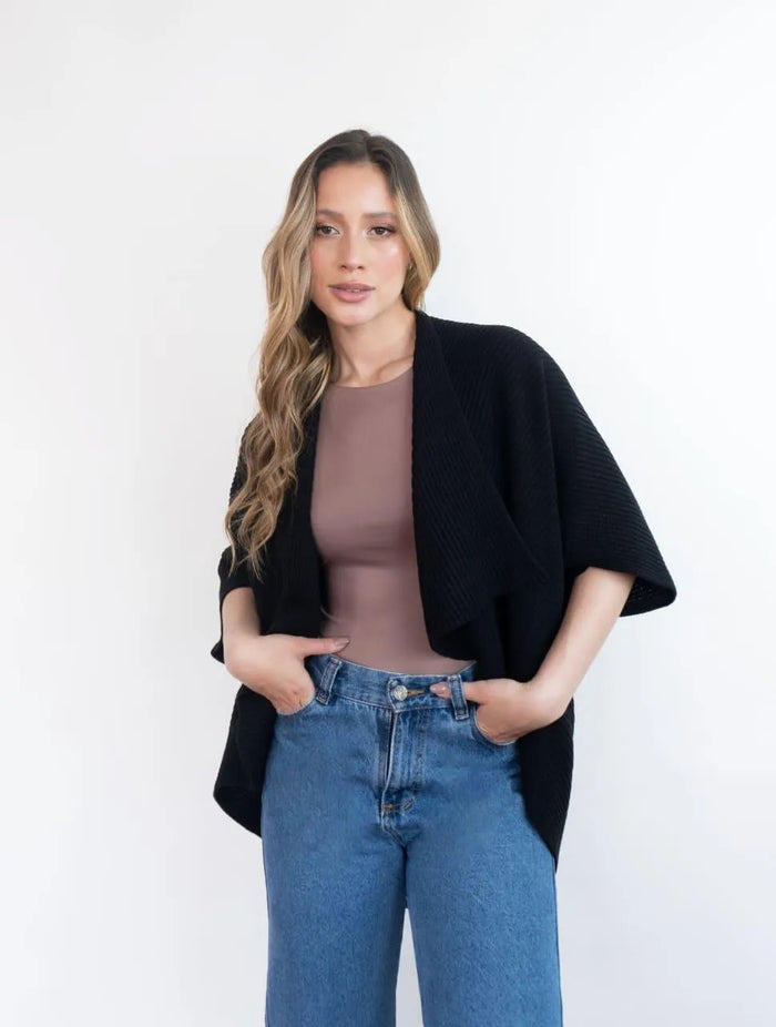 Capa Tejida Para Mujer Manga Corta - Emma