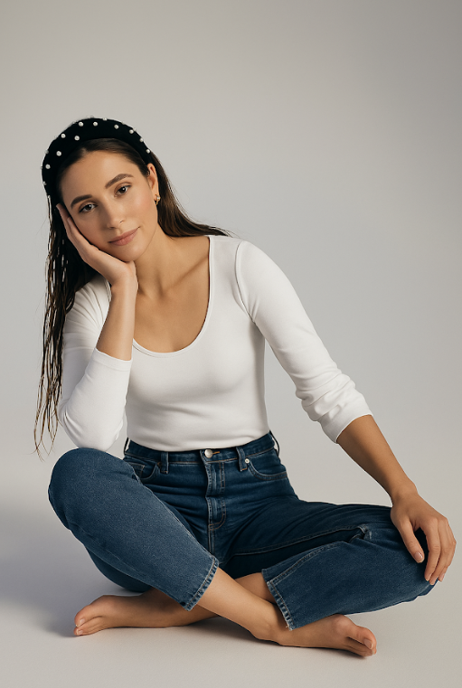 Body para Mujer Escote Redondo Manga Larga - Tahiti