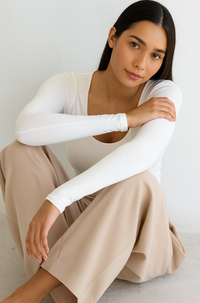 Body para Mujer Escote Redondo Manga Larga - Tahiti