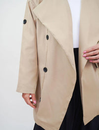 Chaqueta para Mujer Beige Tipo Gabán - Lucca Beige