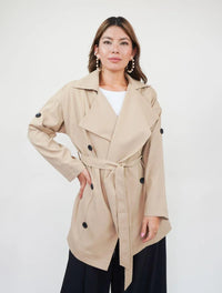 Chaqueta para Mujer Beige Tipo Gabán - Lucca Beige