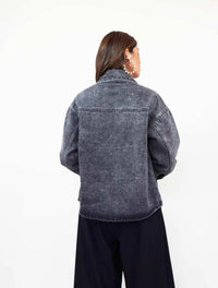 Chaqueta para Mujer Negro Denim - Bianca Gris