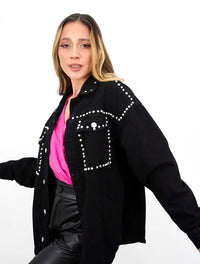 Chaqueta para Mujer Negro Denim - Bianca Negro