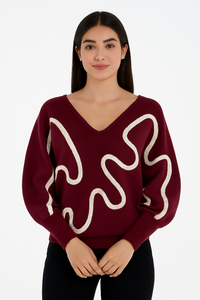 Suéter para Mujer Cuello V- The Garden