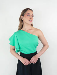 Crop Top para Mujer Asimétrico con Boleros -  The Ruffle