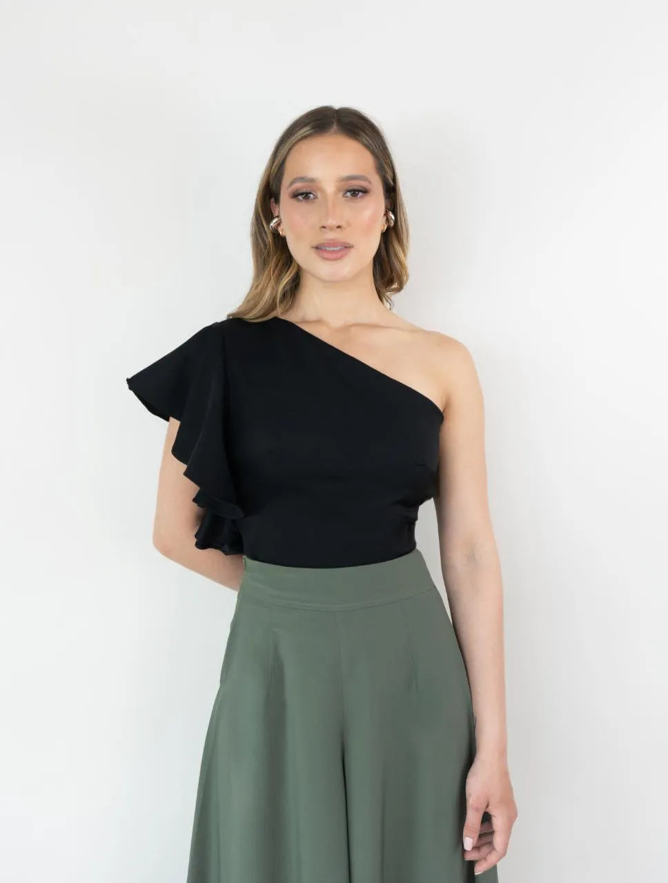 Crop Top para Mujer Asimétrico con Boleros -  The Ruffle