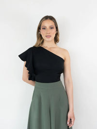 Crop Top para Mujer Asimétrico con Boleros -  The Ruffle