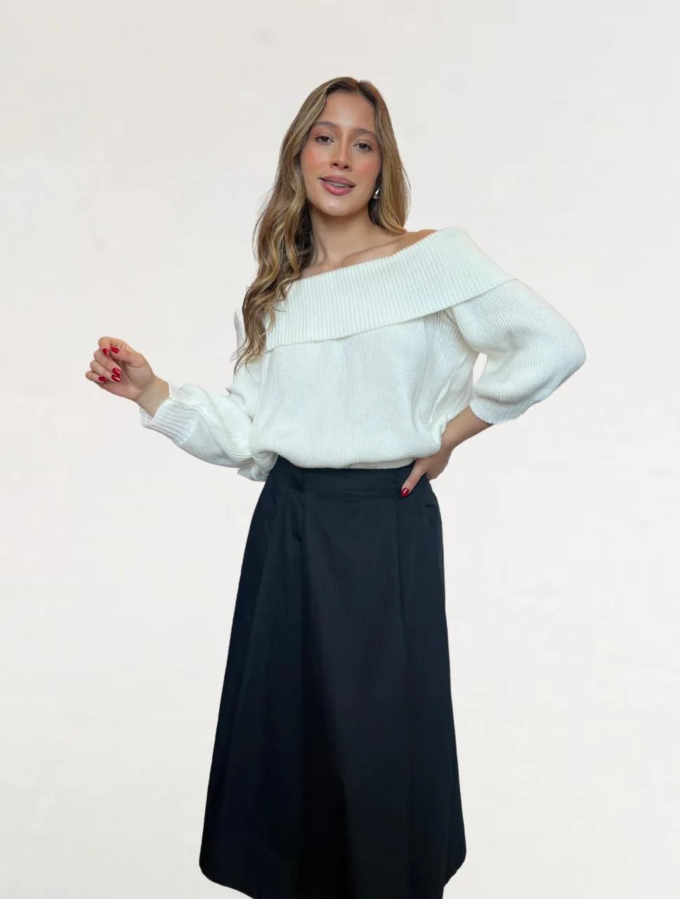 Suéter Para Mujer Cuello Bandeja - The Royal