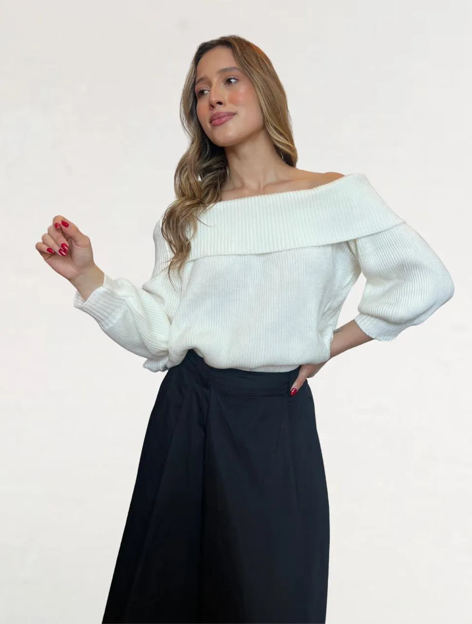 Suéter Para Mujer Cuello Bandeja - The Royal