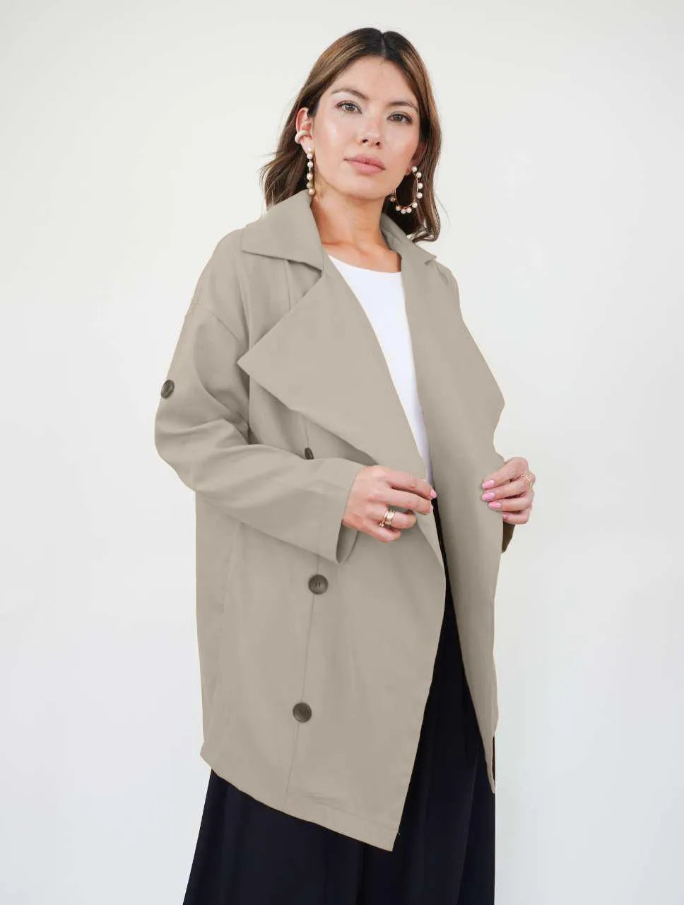 Chaqueta para Mujer Camel Tipo Gabán - Lucca Camel