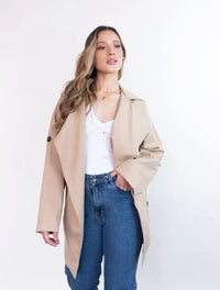 Chaqueta para Mujer Beige Tipo Gabán - Lucca Beige