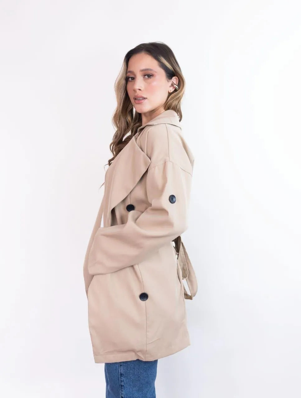 Chaqueta para Mujer Beige Tipo Gabán - Lucca Beige