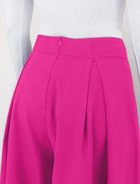 Pantalón para Mujer Fucsia Tipo Palazzo Tiro Alto  - The Citizen