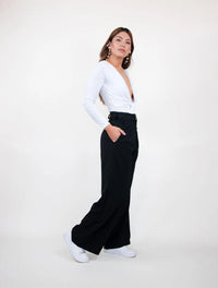 Pantalón Tiro Medio-Alto - Monaco Negro