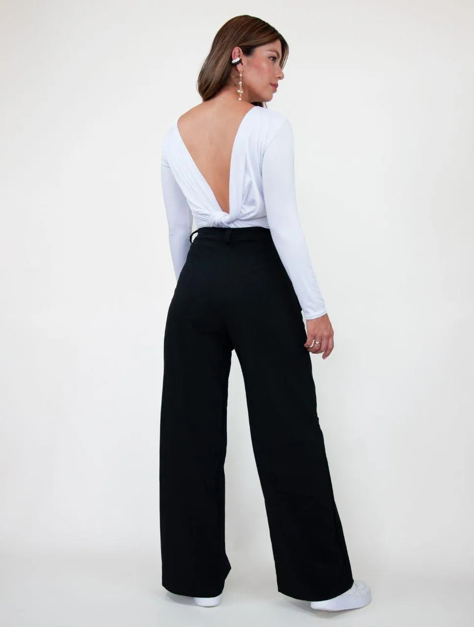 Pantalón Tiro Medio-Alto - Monaco Negro