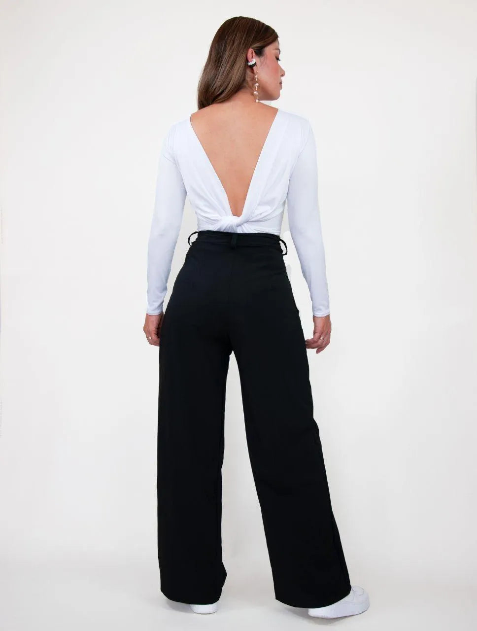 Pantalón Tiro Medio-Alto - Monaco Negro