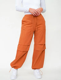 Pantalón para Mujer Camel Tipo Parachute - Inna Terracota